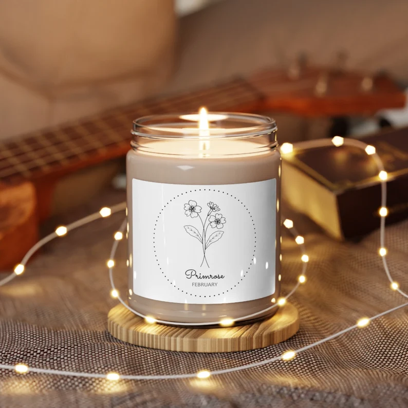 Primrose scented candle