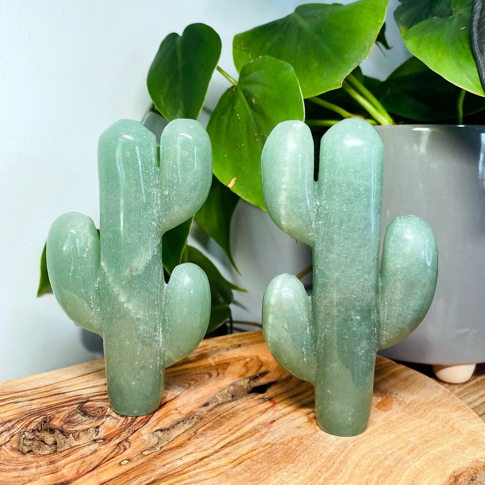 green aventurine crystal cactus