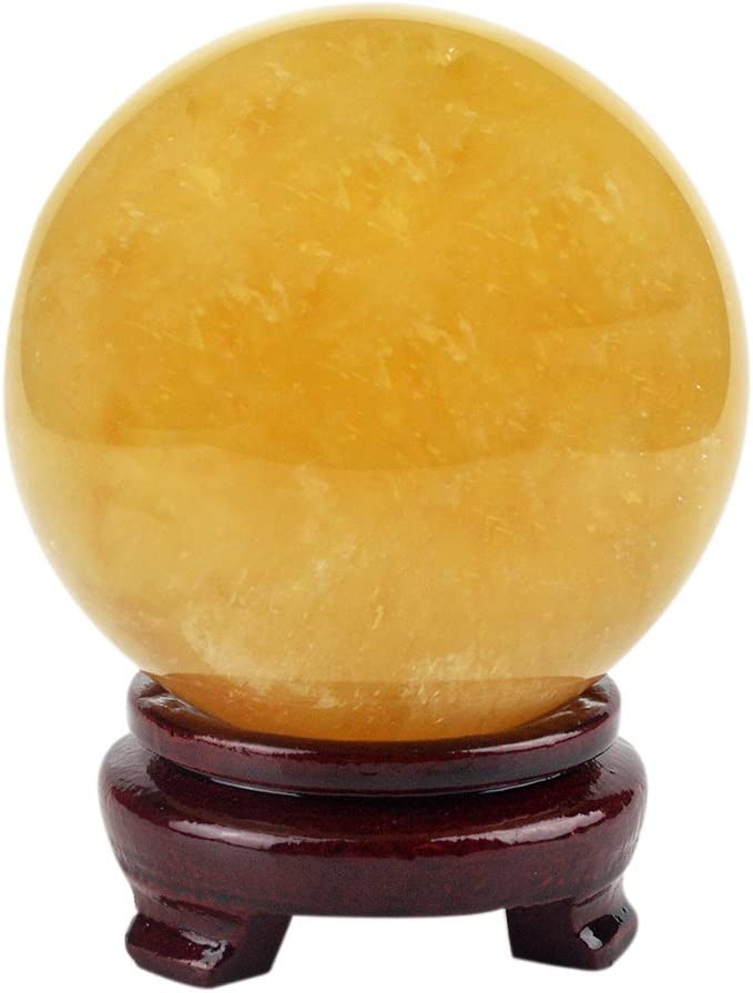 natural citrine ball