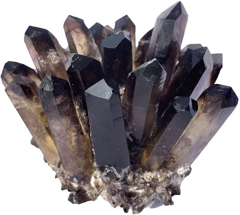 natural smoky quartz cluster amazon