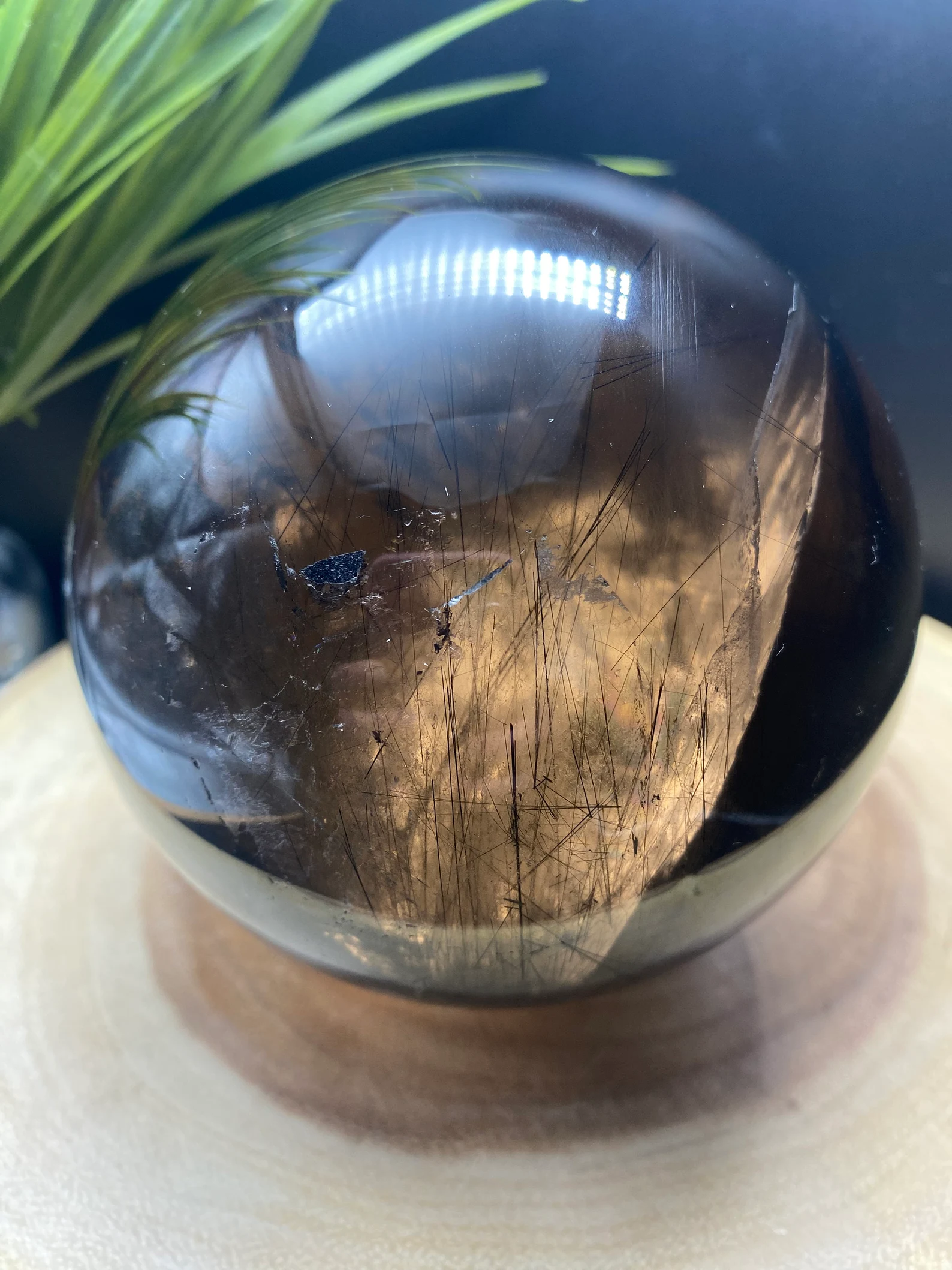 smoky quartz sphere etsy