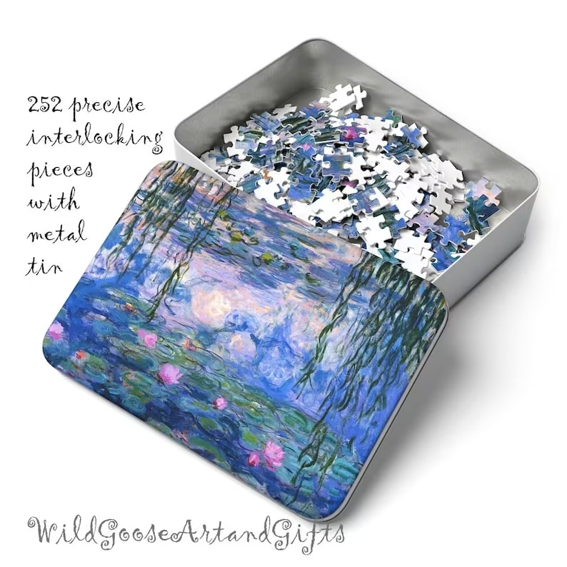 Monet water lily puzzle