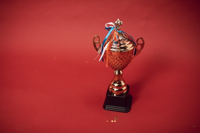 A Trophy with Tied Ribbons