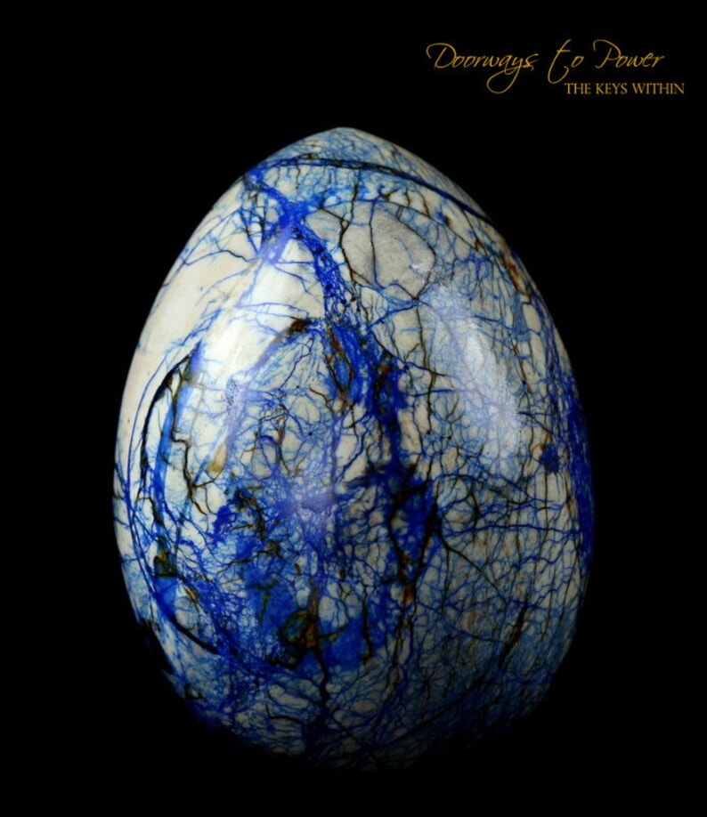 Azurite Cosmic Egg Crystal 'Bird of Light'