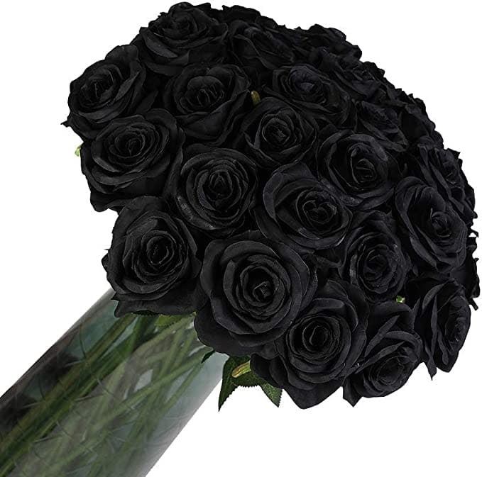 Black roses bouquet
