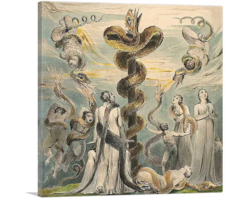 brazen serpent canvas art print