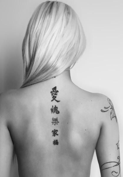 chinese characters tattoo