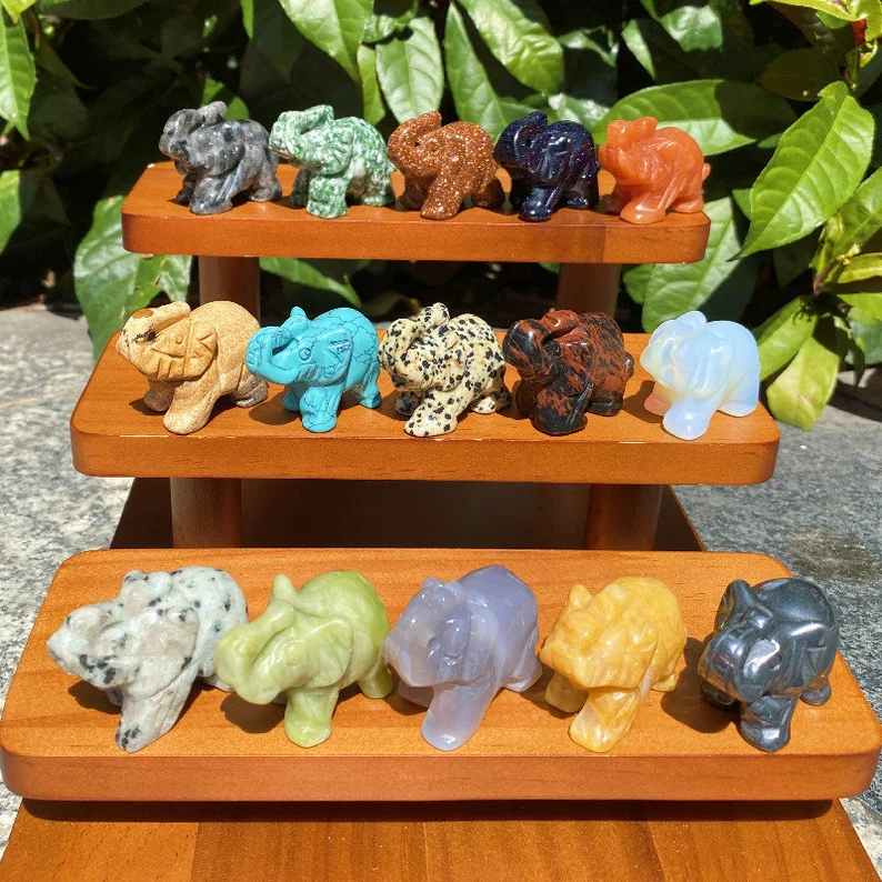 elephants natural gemstone