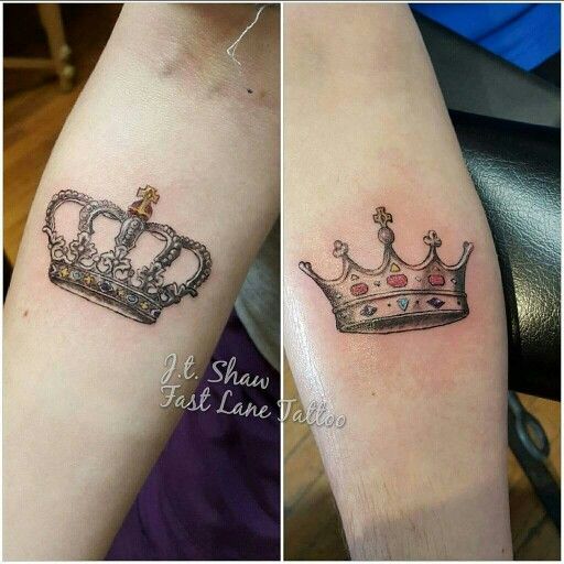 five pronged crown tattoo