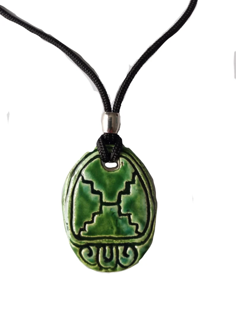 mayan etznab symbol necklace