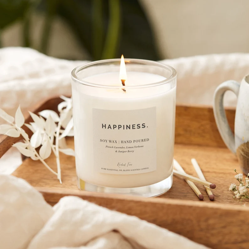Natural aromatherapy candles