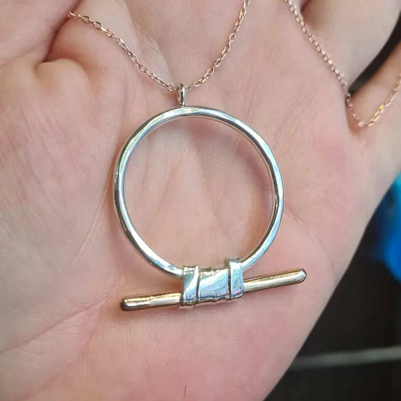 Shen ring silver pendant
