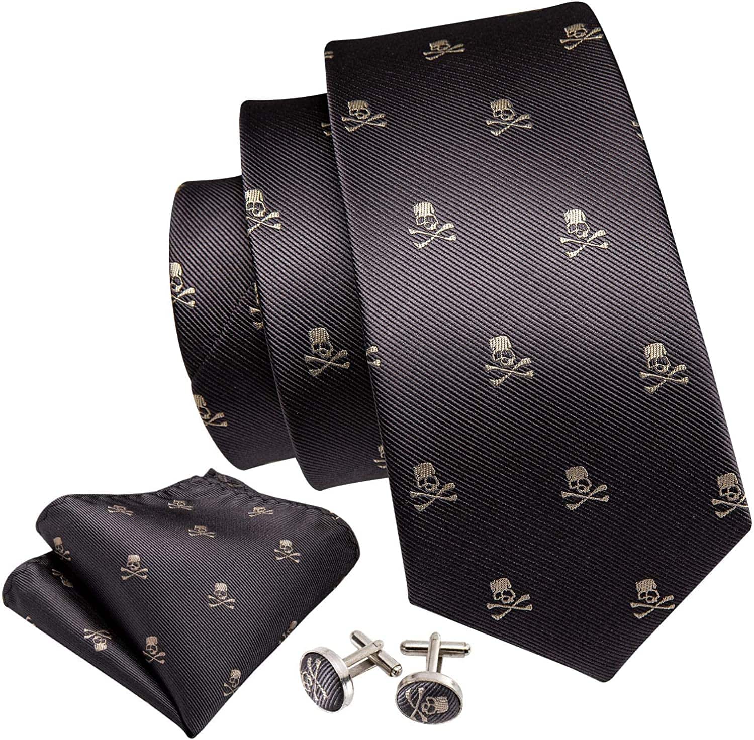 skull and crossbones necktie