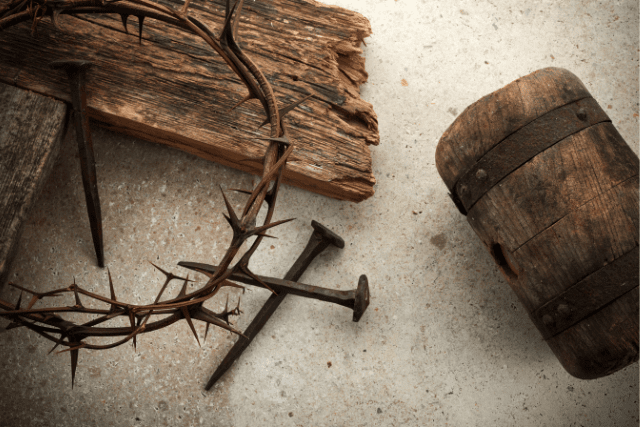 three nails of the crucifixion