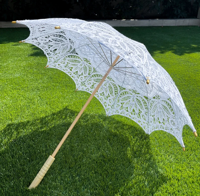 Victorian lace parasol