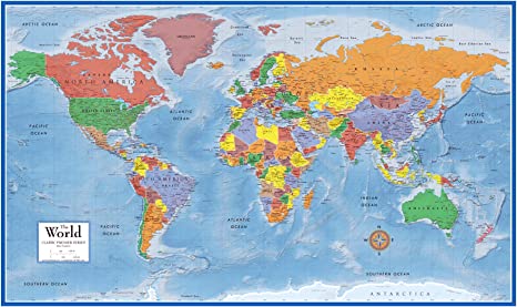 world map poster
