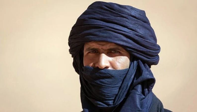Black Tuareg Scarf