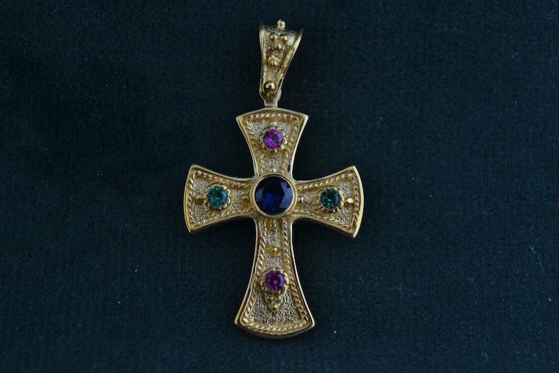 Gold-plated Byzantine Cross