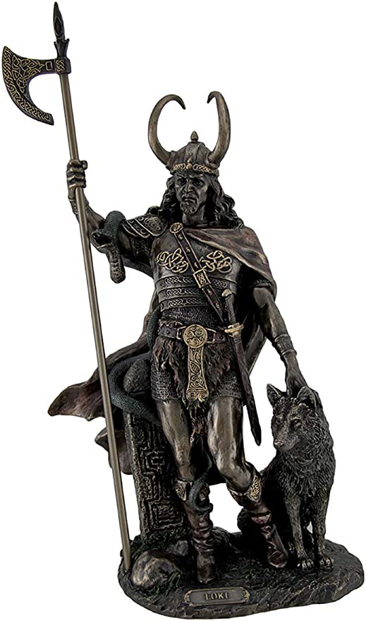 Loki Norse God Statue Sculpture