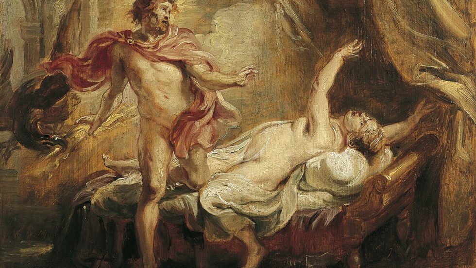 Semele and Zeus painting