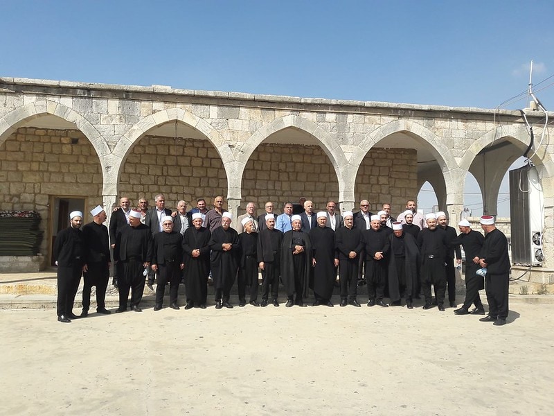 druze men in khalwat prayer house