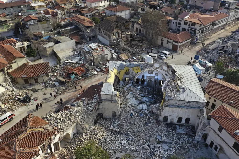 earthquake ruins in antakya turkey