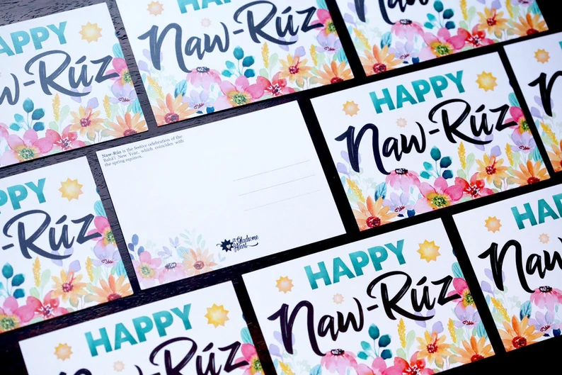 set of happy naw-ruz postcards