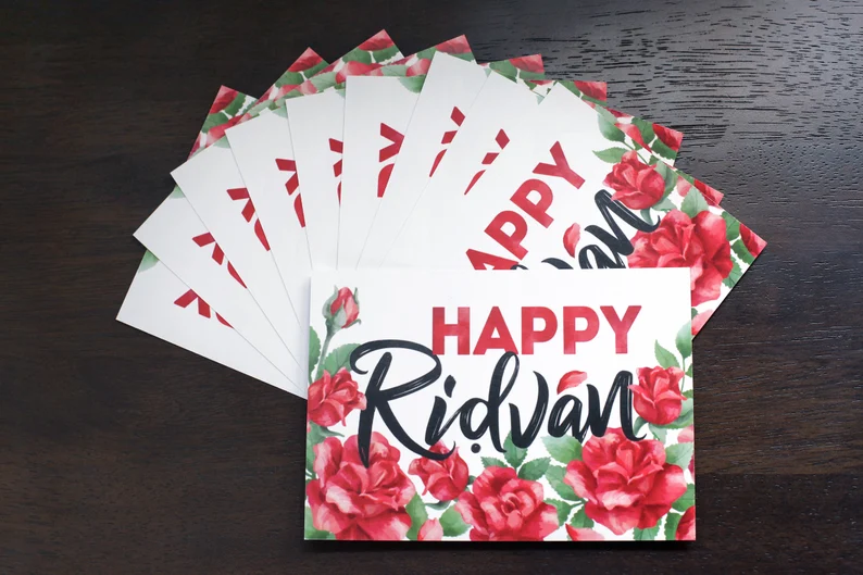 set of happy ridvan postcards