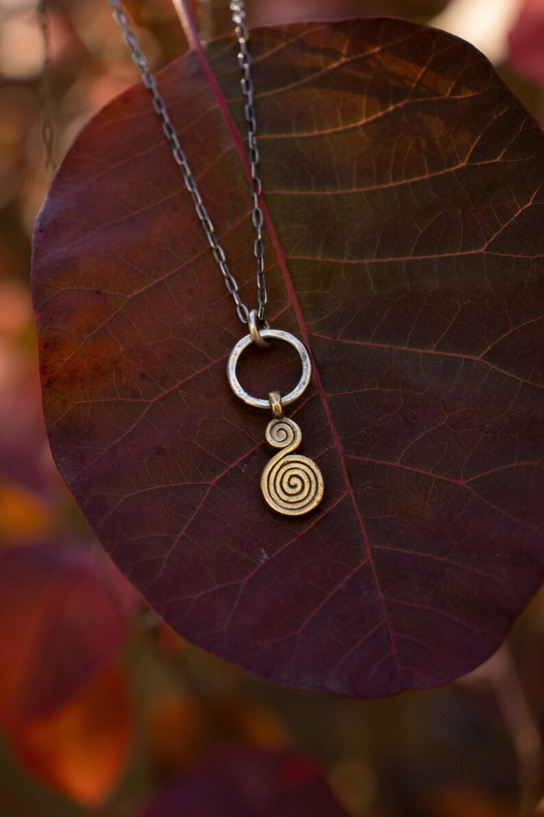 Double Spiral Necklace