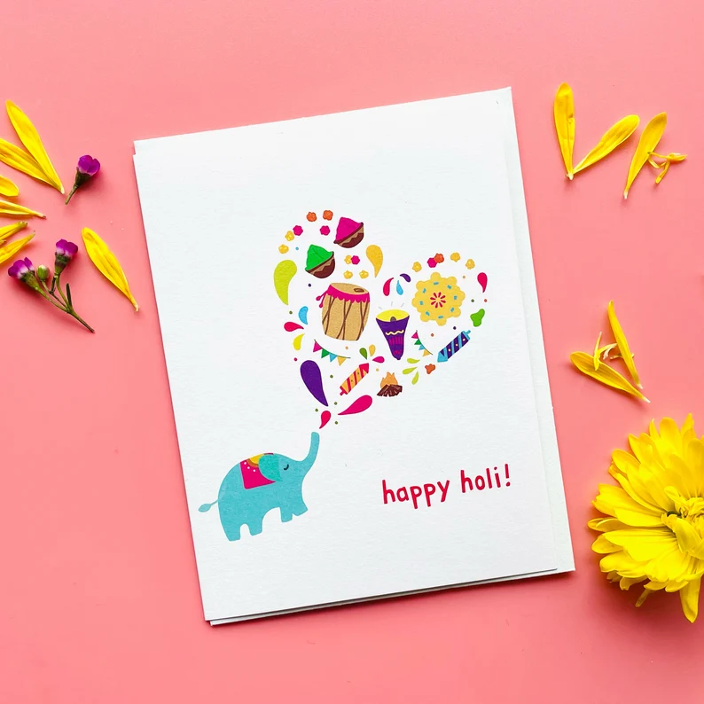 Happy Holi Indian Card