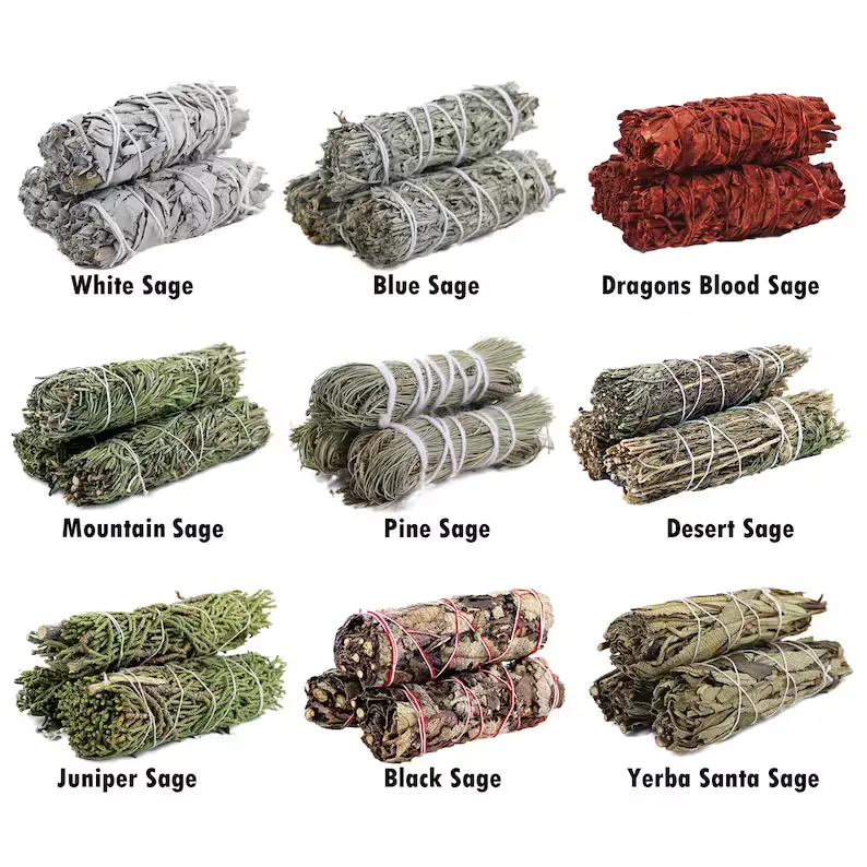 sage variety smudge sticks bundles