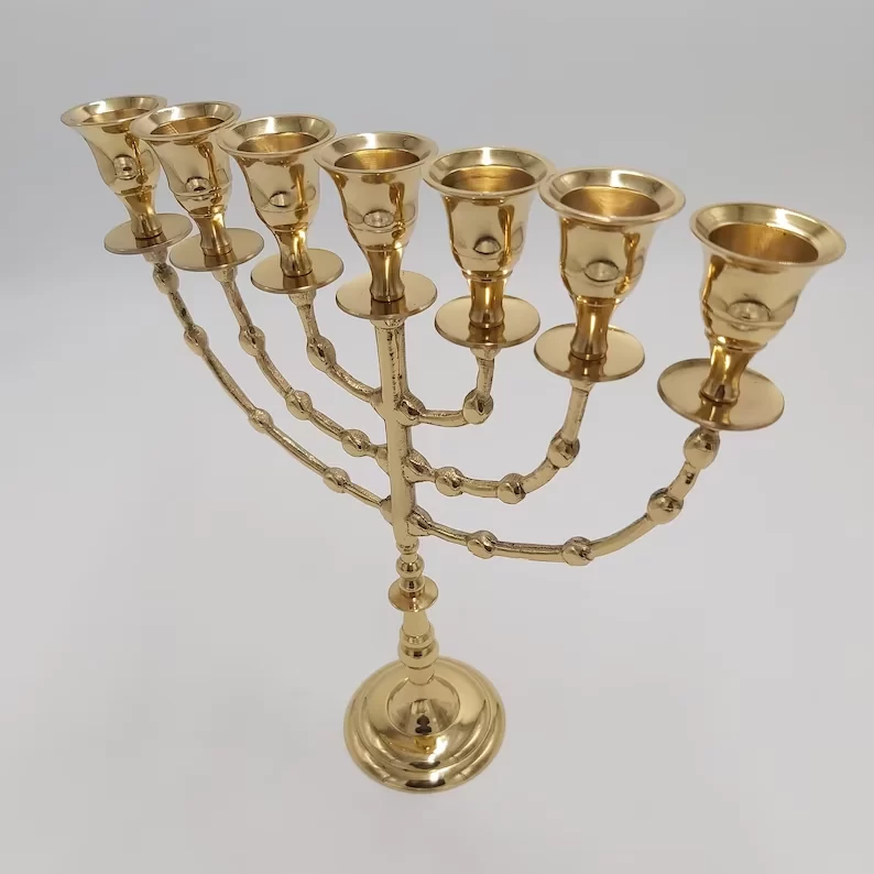 gold temple menorah