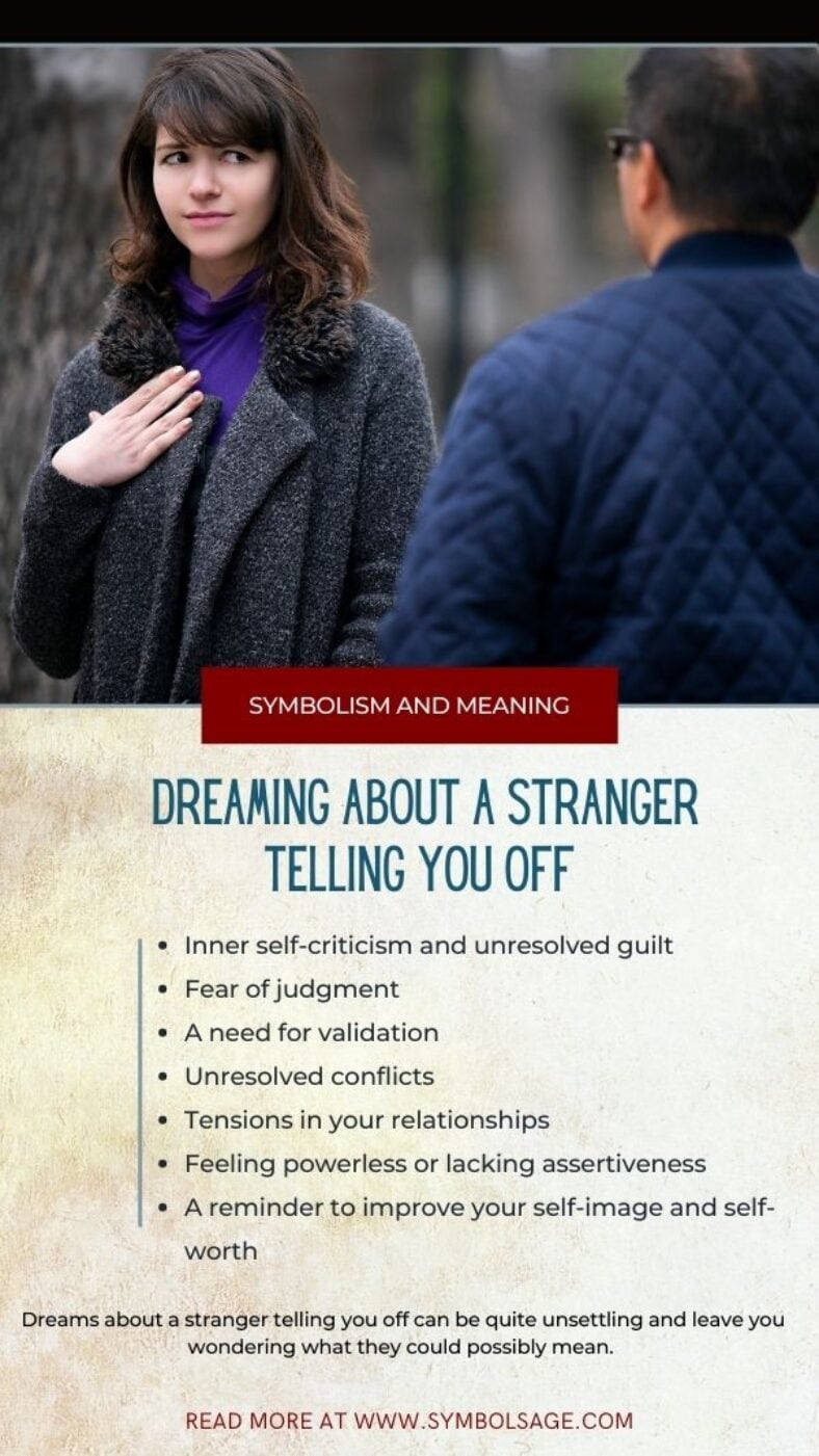 Dreaming About a Stranger Telling You Off and What It Means
