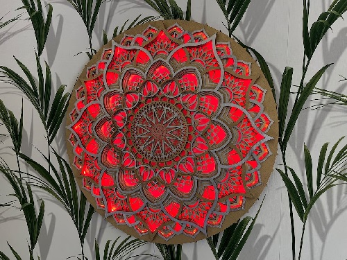 Mandala symbol lamp