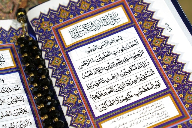 Quran Book with Islamic Text