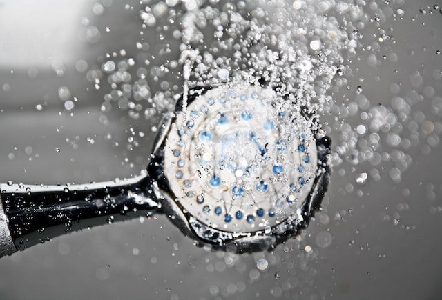 Shower Head Switched on