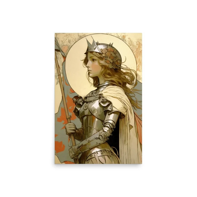 St. Joan of Arc vintage Print