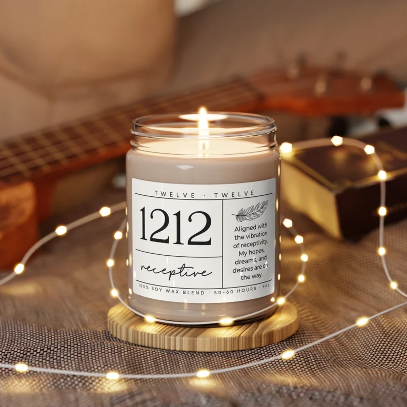 1212 angel number candle