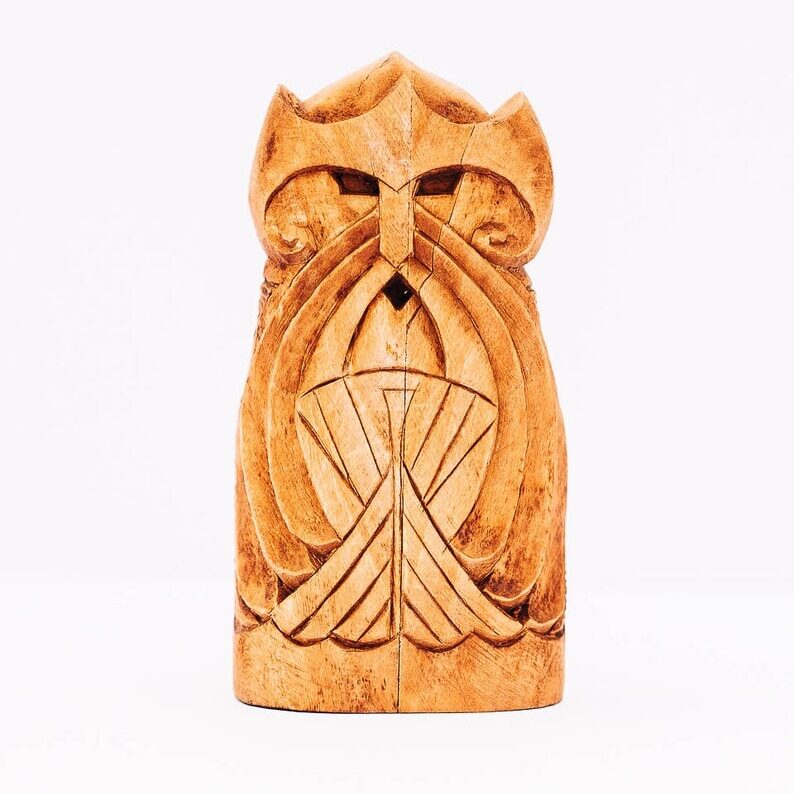Wooden figurine - a god Aegir