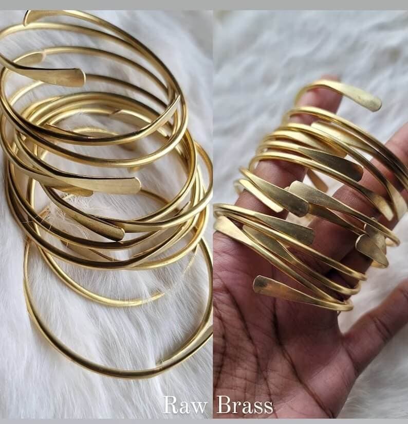 african brass bangles