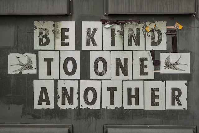 be kind to one another wall sticker