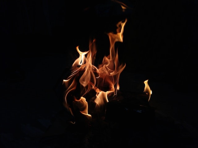 a close up image of a flame