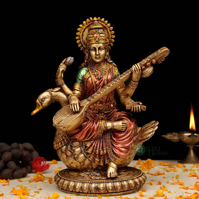 goddess sarawathi statue