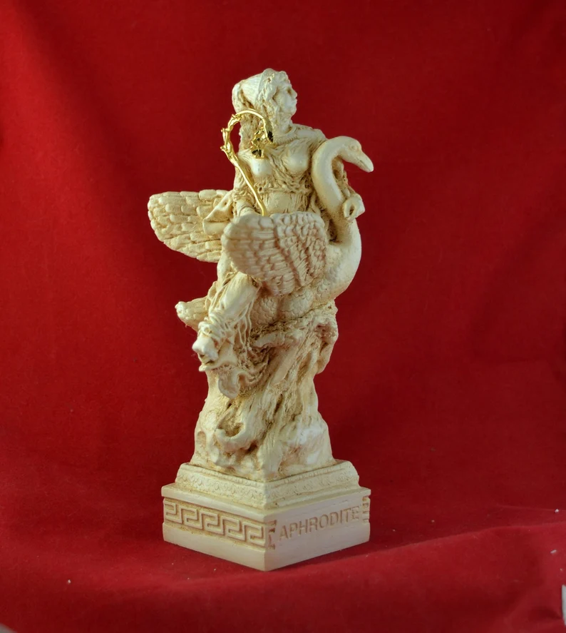 Aphrodite and Swan greek statue