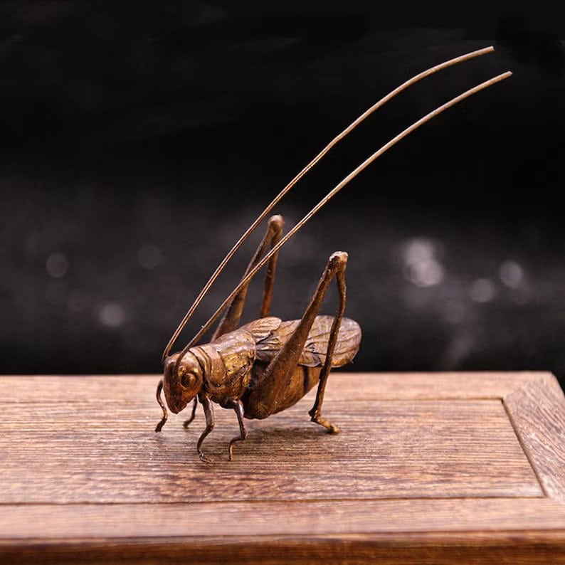 Pure Copper Tea Pet Creative Grasshopper