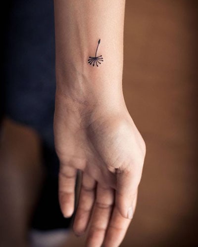 Small Dandelion Tattoo