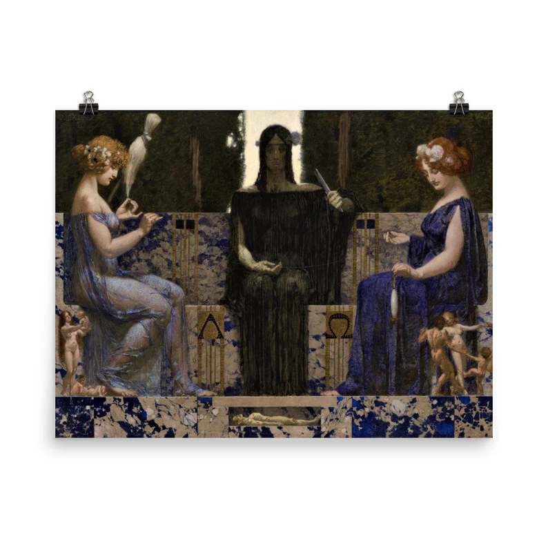 The Three Fates by Alexander Rothaug Poster Print
