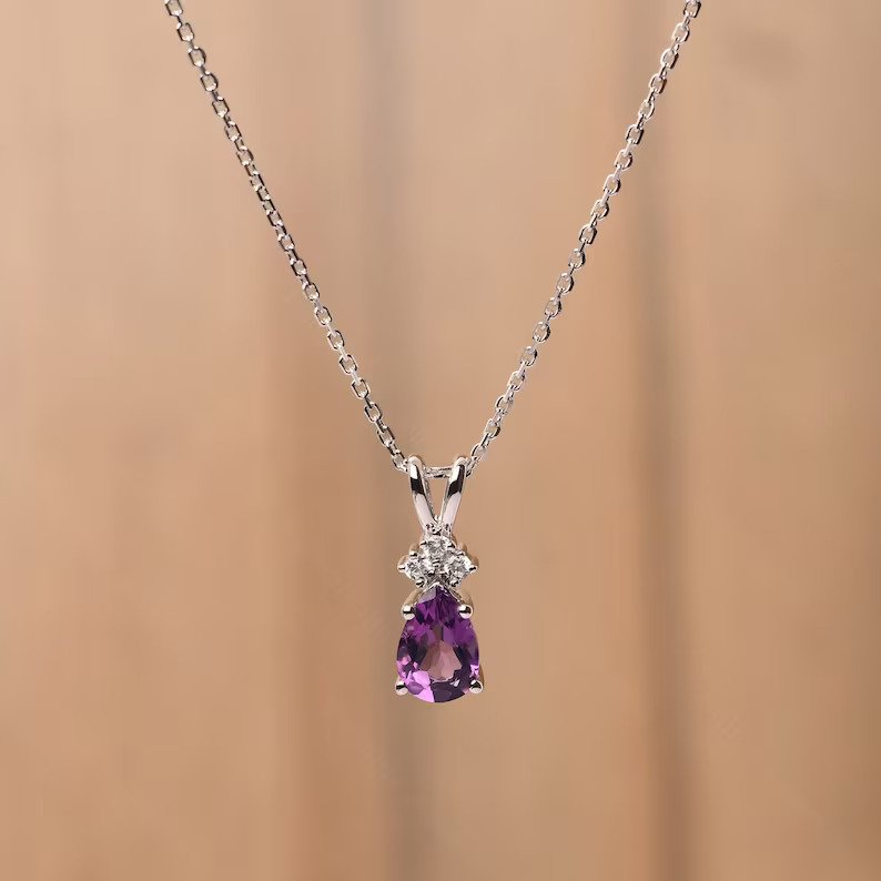 amethyst pendant necklace