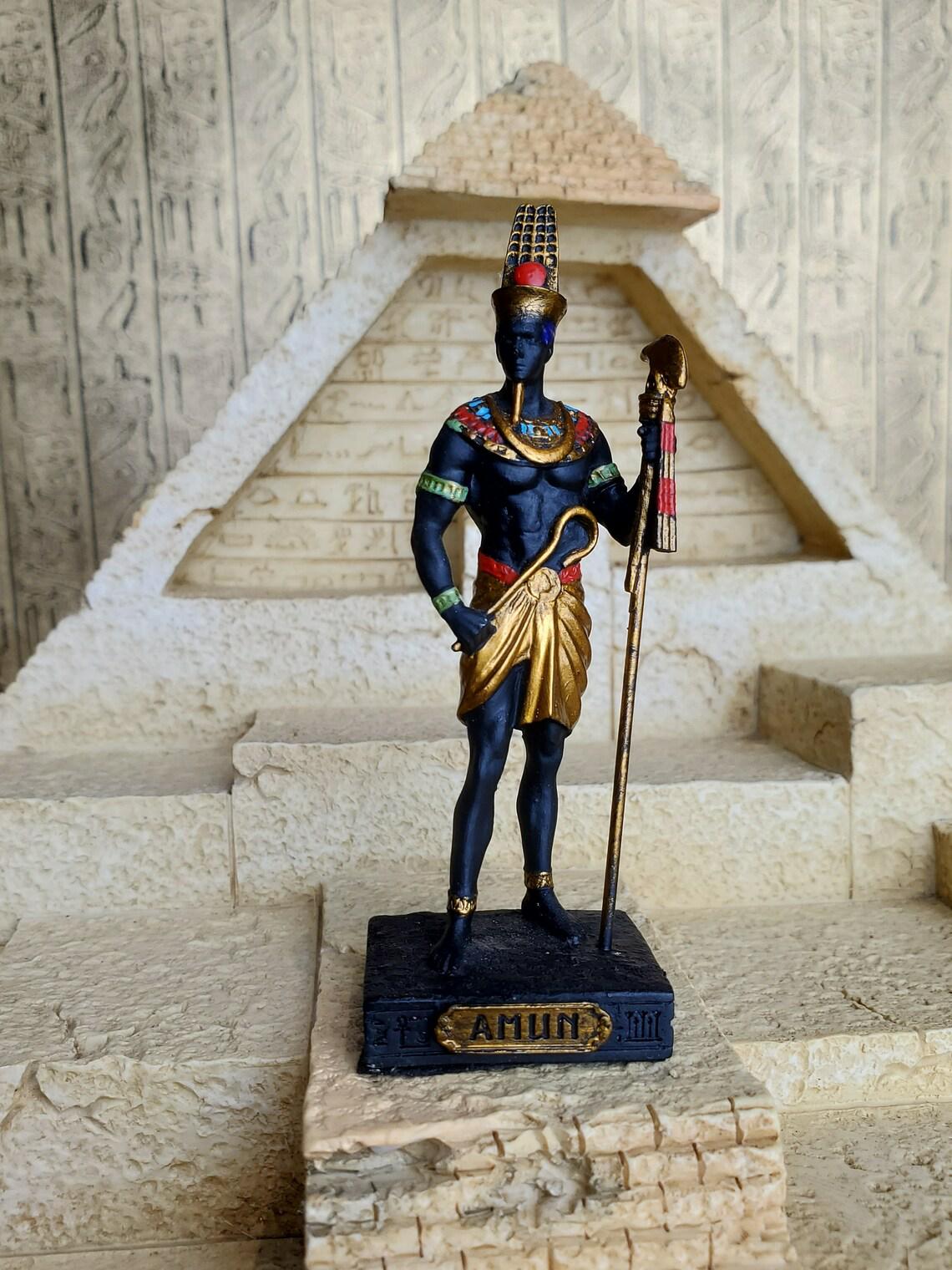 Vintage Amun Ra Mini Statue