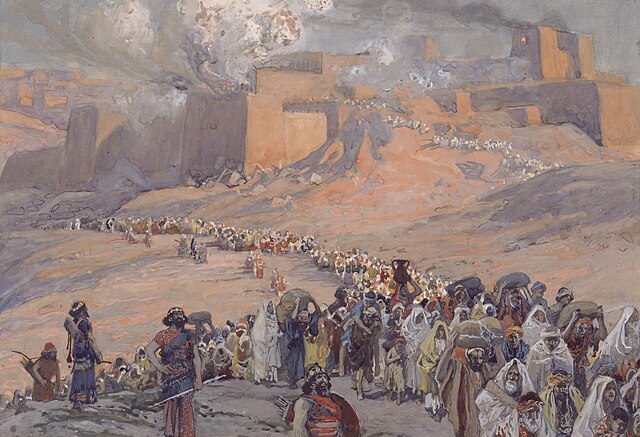 the exile of the Jews from Canaan to Babylon painting